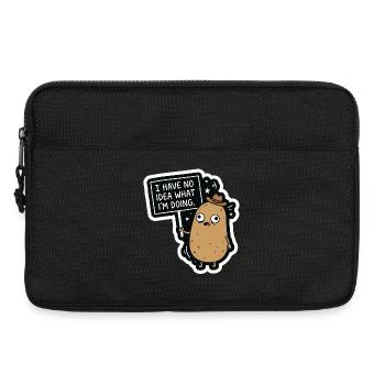 Ich habe keine Ahnung, was ich tue – Verwirrte Kar - Laptoptasche 13" - Schwarz - Vorne
