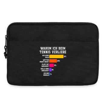 Pourquoi je perds au tennis Tennis - Sacoche pour ordinateur portable 13 pouces - noir - Devant