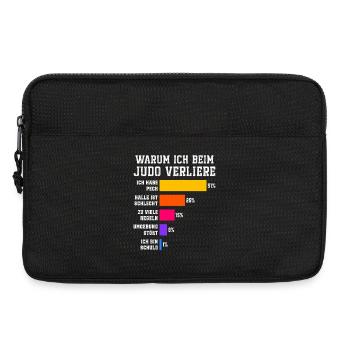 Why I lose in judo Judoka - Laptop bag 13" - black - Front