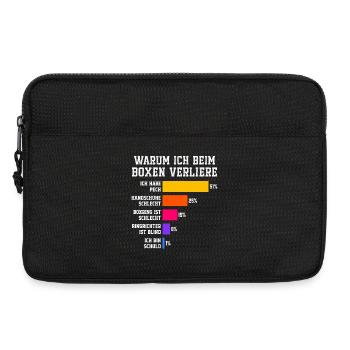 Warum ich beim Boxen verliere Boxen - Laptoptasche 13" - Schwarz - Vorne
