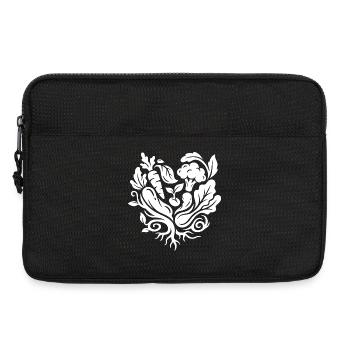 Vegetable heart for veggie fans - Laptop bag 13" - black - Front