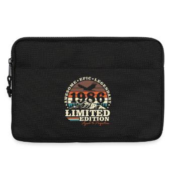 40th Birthday Retro Gift 1986 Vintage - Laptop bag 13" - black - Front