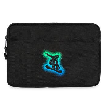 Snowboard Snowboarder Snowboarding - Sacoche pour ordinateur portable 13 pouces - noir - Devant
