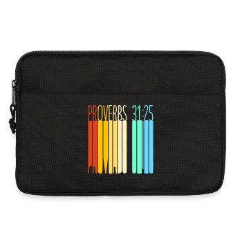 Chapter 31 Bible Proverb Jesus Christ Bible Verse - Laptop bag 13" - black - Front