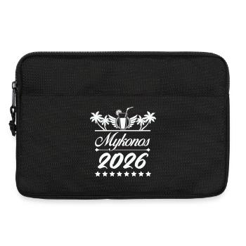 Mykonos 2026 Strand-Logo - Laptoptasche 13" - Schwarz - Vorne