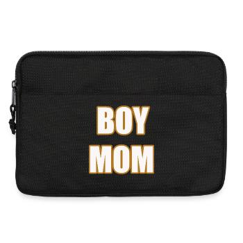 Boy Mom Proud Mother of Sons Statement Shirt - Laptoptasche 13" - Schwarz - Vorne