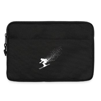 Skifahren Skifahrer Ski Skiurlaub  - Laptoptasche 13" - Schwarz - Vorne