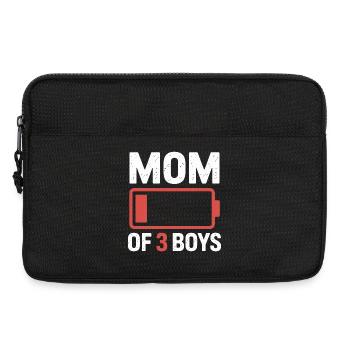 Maman de 3 garçons Battery Power - Sacoche pour ordinateur portable 13 pouces - noir - Devant