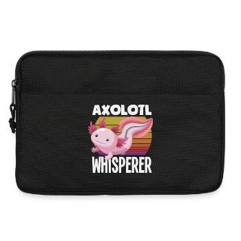 Süßes Axolotl Kawaii Axolotl Liebhaber - Laptoptasche 13" - Schwarz - Vorne