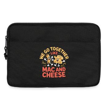 Mac and Cheese Best Friends Couple Design - Laptop bag 13" - black - Front