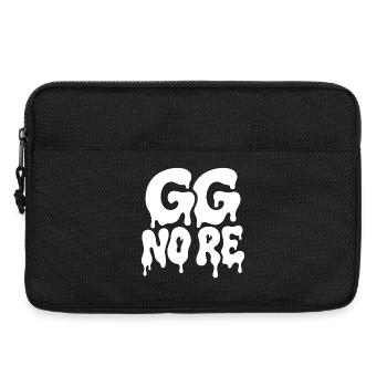 GG No Re Gaming Spruch Horror Typografie - Laptoptasche 13" - Schwarz - Vorne