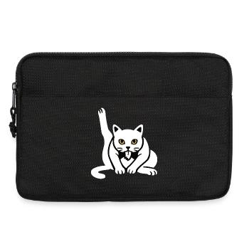 Funny Cat Cats Cat Lover Kitten - Laptop bag 13" - black - Front