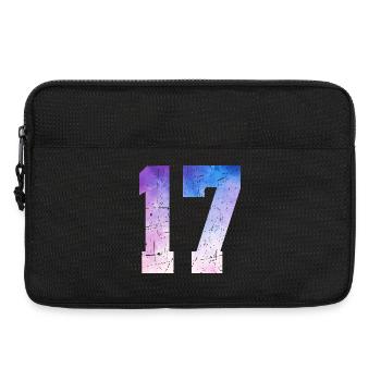 Issue 17 – 17th Anniversary Gift - Laptop bag 13" - black - Front