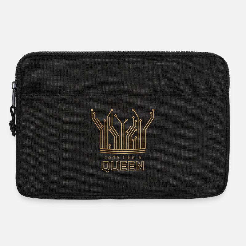 Code Like a Queen - Laptop bag 13" - black