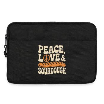 Friedensliebe Sauerteig - Laptoptasche 13" - Schwarz - Vorne