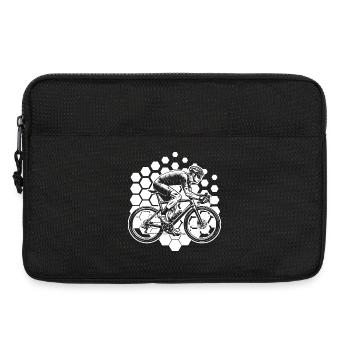 Idée cadeau pour un vélo de route avec vélo de route - Sacoche pour ordinateur portable 13 pouces - noir - Devant