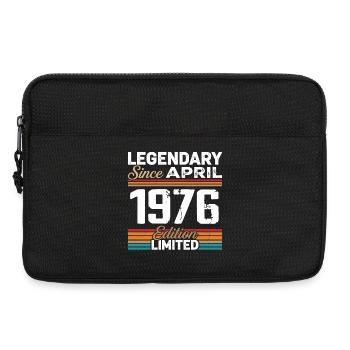 Cadeau Anniversaire Avril 1976 Rétro Avril 1976 - Sacoche pour ordinateur portable 13 pouces - noir - Devant