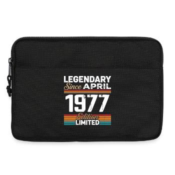 April 1977 Rückblick April 1977 Geburtstagsgeschenk - Laptoptasche 13" - Schwarz - Vorne