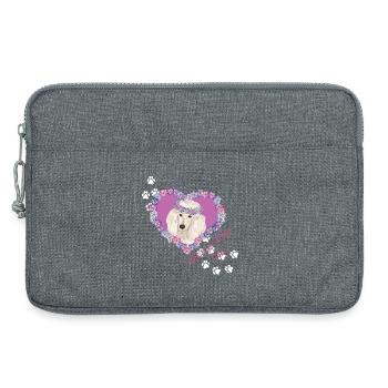 Resting B!tch Face Pudel - Laptoptasche 13" - Grau meliert - Vorne
