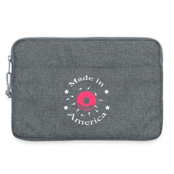 Made in America - Laptop bag 13" - heather grey - Front