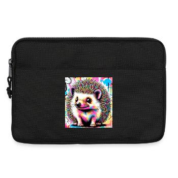 hérisson - Sacoche pour ordinateur portable 13 pouces - noir - Devant