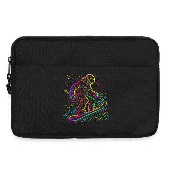 Snowboarder Rétrowave - Sacoche pour ordinateur portable 13 pouces - noir - Devant