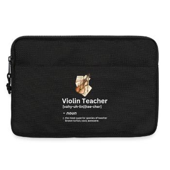 Definition von Violinlehrer, lustige Substantiv-Definition - Laptoptasche 13" - Schwarz - Vorne