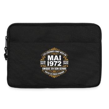May 1972  - Sacoche pour ordinateur portable 13 pouces - noir - Devant