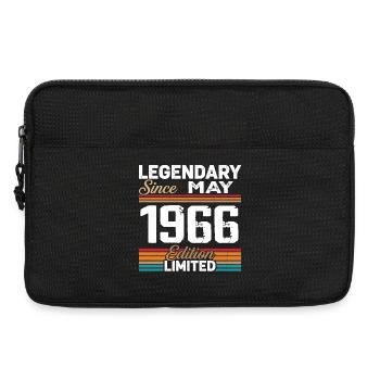 May 1966 Vintage May 1966 Retro May 1966 - Laptop bag 13" - black - Front