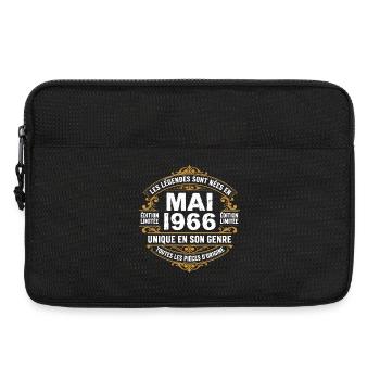 May 1966  - Sacoche pour ordinateur portable 13 pouces - noir - Devant