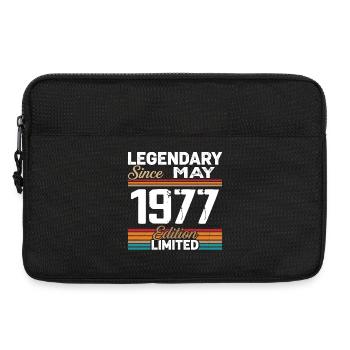 May 1977 Vintage May 1977 Retro May 1977 - Laptop bag 13" - black - Front