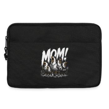 Maman ! Goélands Rigolos Style Streetwear - Sacoche pour ordinateur portable 13 pouces - noir - Devant