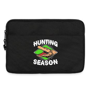 Chasse au crocodile - Sacoche pour ordinateur portable 13 pouces - noir - Devant