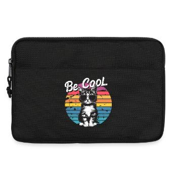 Be Cool Retro Cat Sunglasses - Laptop bag 13" - black - Front