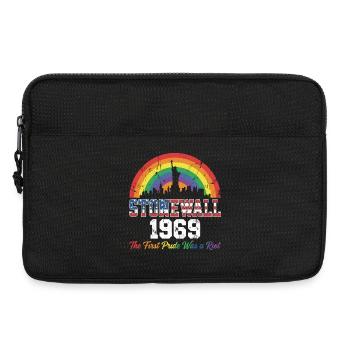 LGBTQ Stonewall 1969 - La première Pride fut une émeute - Sacoche pour ordinateur portable 13 pouces - noir - Devant