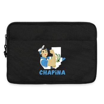 Guatemala Flagge T-Shirt Stolz & Heimat Chapín - Laptoptasche 13" - Schwarz - Vorne