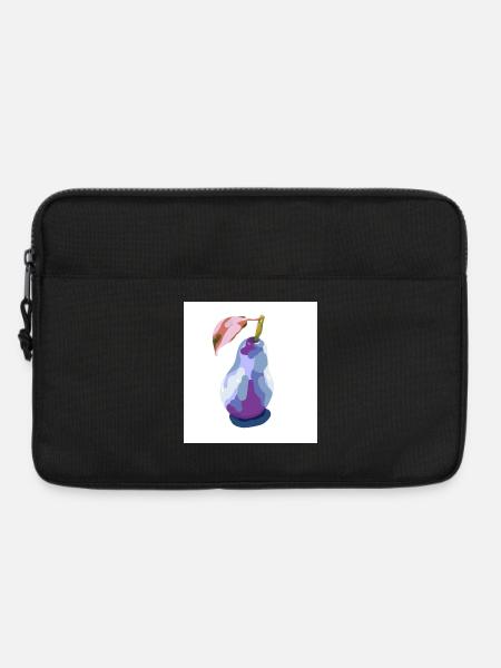 Pear in Pastels Abstract - Laptop bag 13" - black