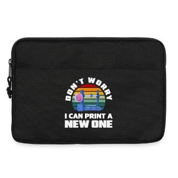 Keine Sorge Ich Kann Einen Neuen Drucken 3D Druck - Laptoptasche 13" - Schwarz - Vorne