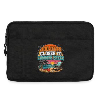 100 Days Summer Countdown School Sunset - Laptop bag 13" - black - Front