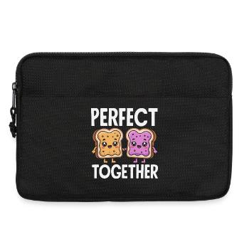 Look Partner Beurre de Cacahuète & Confiture Design - Sacoche pour ordinateur portable 13 pouces - noir - Devant
