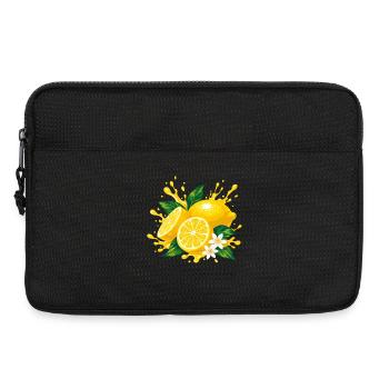 Lemon burst of color - Laptop bag 13" - black - Front