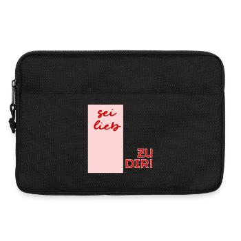 Affirmation_Selbstliebe - Laptoptasche 13" - Schwarz - Vorne