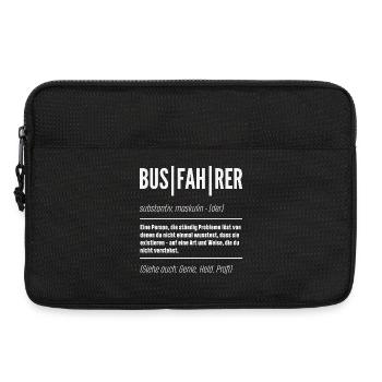Busfahrer Definition Genie Held - Laptoptasche 13" - Schwarz - Vorne