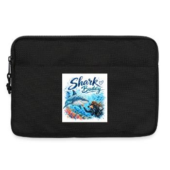 Shark Buddy Underwater Friend - Laptop bag 13" - black - Front