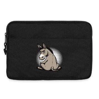 Âne Âne Porte-âne Muli Âne aux longues oreilles Muli - Sacoche pour ordinateur portable 13 pouces - noir - Devant