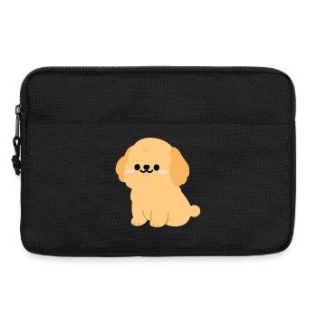 Louveteau Golden Retriever ensoleillé - Sacoche pour ordinateur portable 13 pouces - noir - Devant