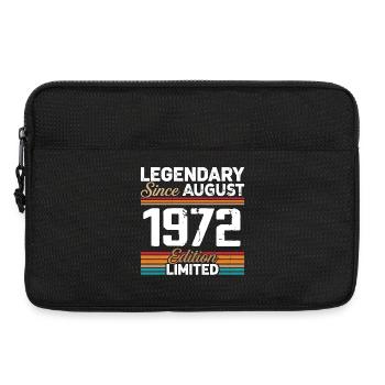 Legendär seit August 1972 Vintage Retro - Laptoptasche 13" - Schwarz - Vorne