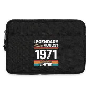 Légendaire Depuis Août 1971 Vintage Rétro - Sacoche pour ordinateur portable 13 pouces - noir - Devant
