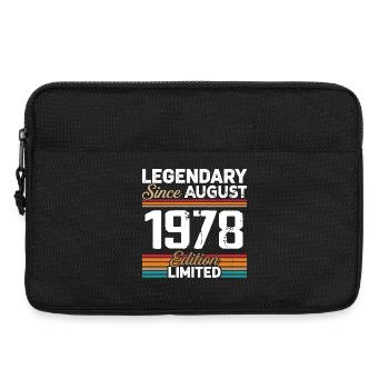 Légendaire Depuis Août 1978 Vintage Rétro - Sacoche pour ordinateur portable 13 pouces - noir - Devant
