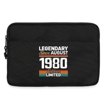 Légendaire Depuis Août 1980 Vintage Rétro - Sacoche pour ordinateur portable 13 pouces - noir - Devant